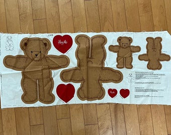 Big & Little Hug Me Bears Panel