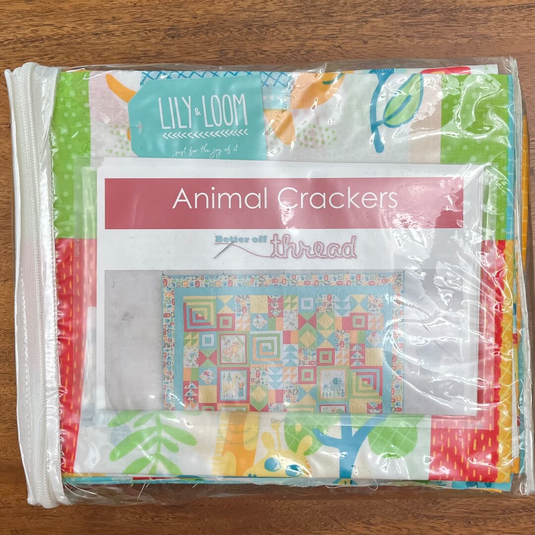 Animal Crackers Quilt Kit by Better off Thread Etsy