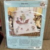 Janlynn B is for Baby Bear Crib Cover Baby Quilt Stamped Cross Stitch ...