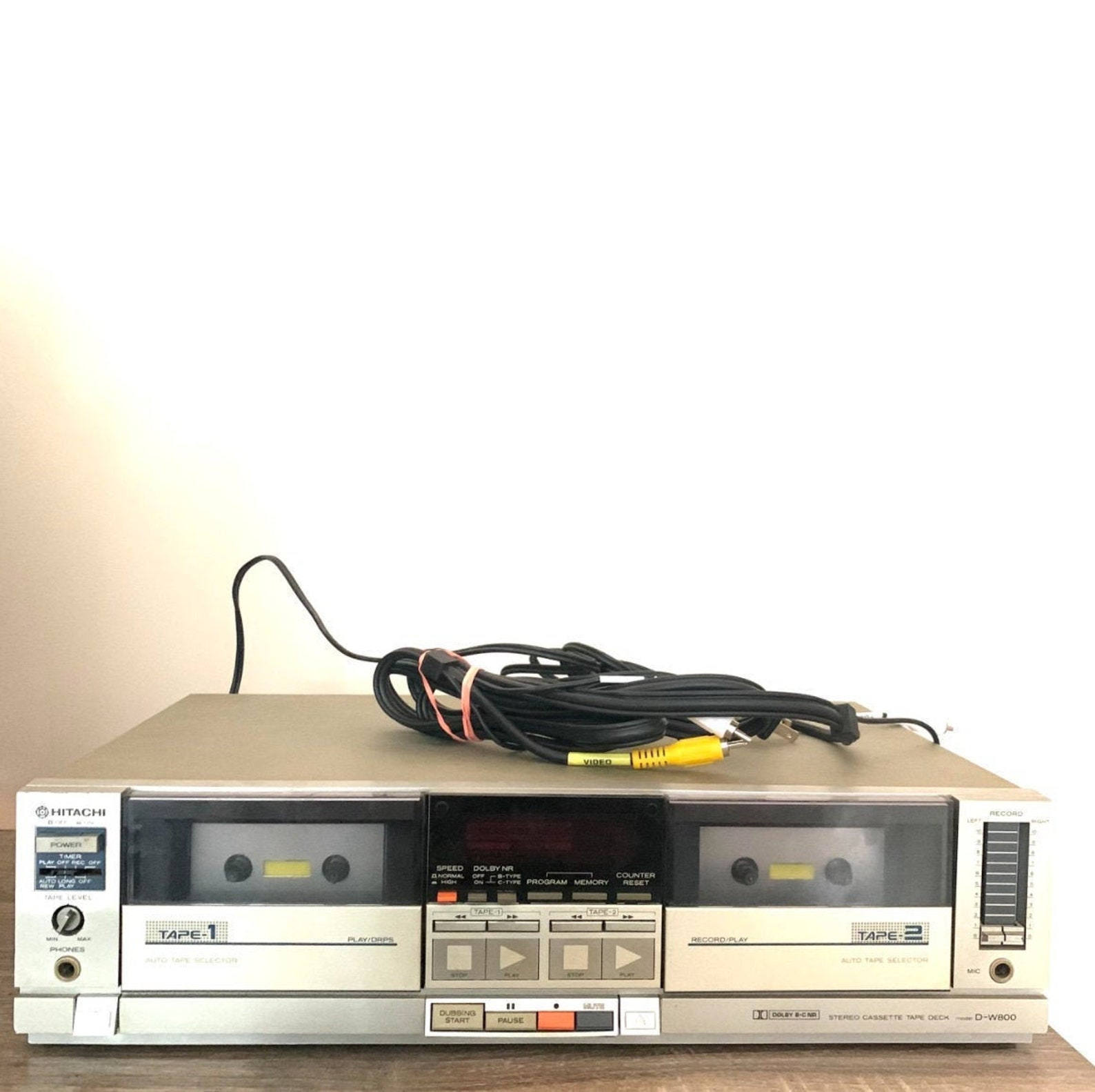 Vintage Working Hitachi DW800 Stereo Cassette Deck | Etsy