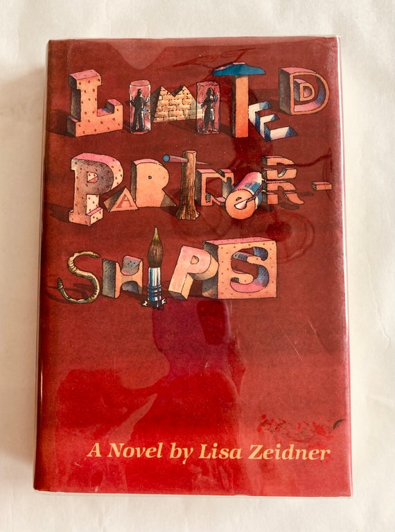 Limited Partnerships by Lisa Zeidner / Vintage Book / Vintage Hardback Novel