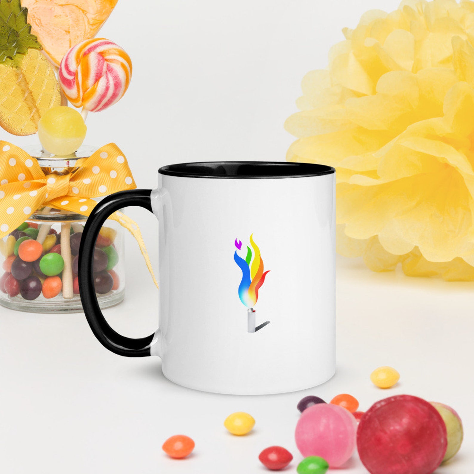 Spark of Pride Mug with Color Inside Etsy