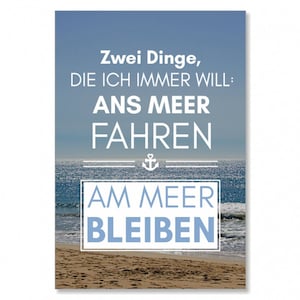 XL-Postkarte Ans Meer