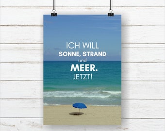 Ich will Meer Poster