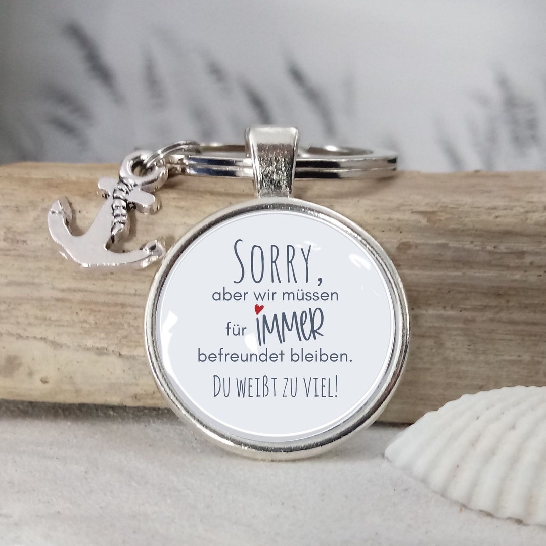 Schlüsselanhänger Spruch Für Immer Befreundet I Geschenk Etsy.de