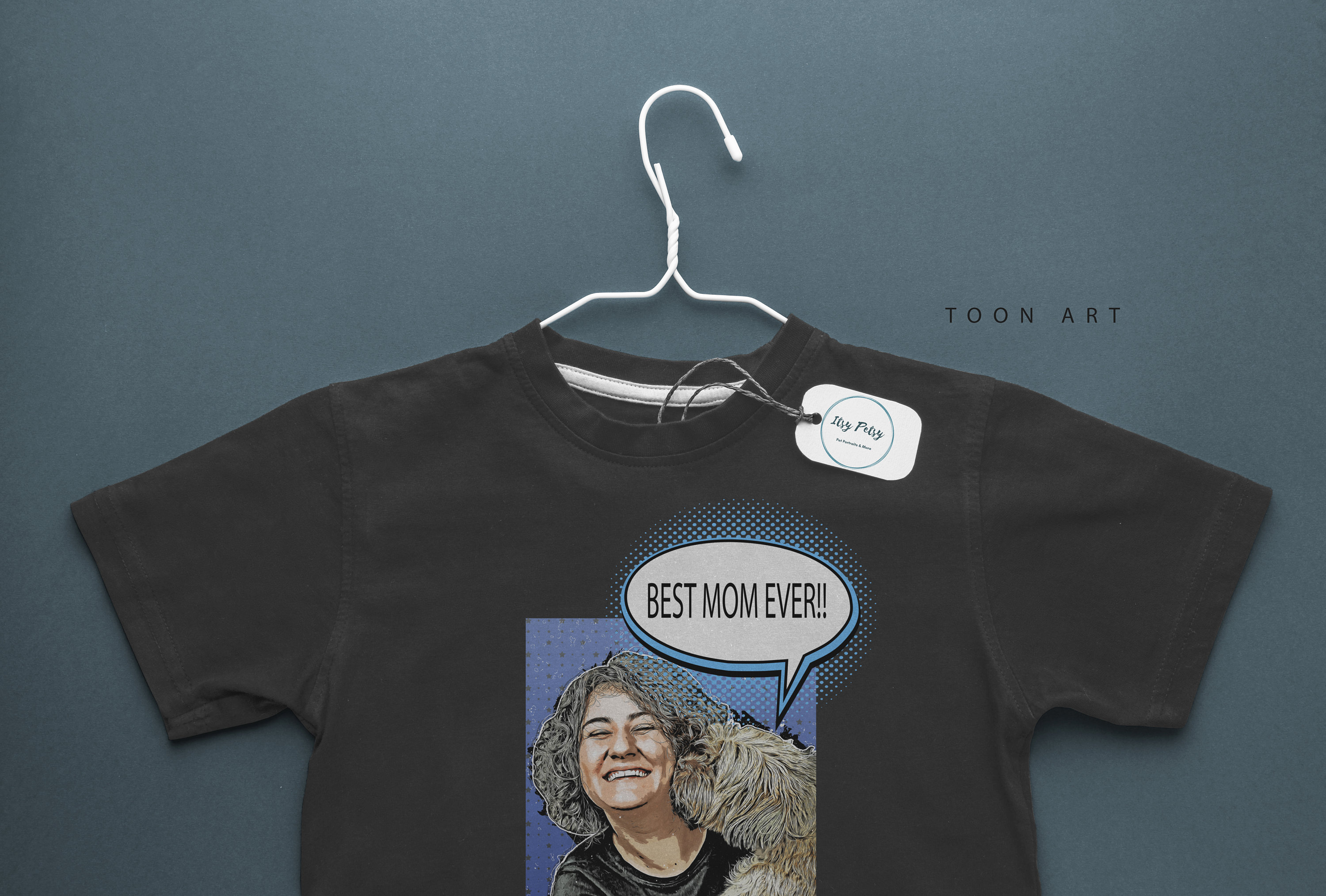 Personalised Pet Portrait T-shirt Custom Pet T-shirt | Etsy