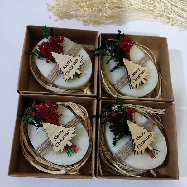 Christmas Scent Soap Favors| Personalized Christmas Gifts | Custom Christmas Favors | Christmas Table  | New Year Merry Christmas Favors