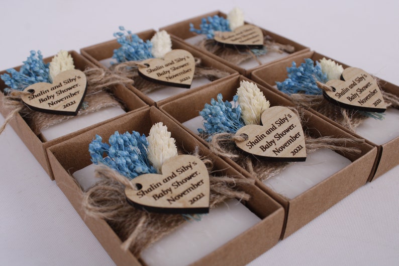 Handmade Baby Shower Scented Soap Favors, Wedding Favors for Guests in Bulk, Rustic Wedding Favors, Bridal Shower Soaps, Unique Soap Favors image 7