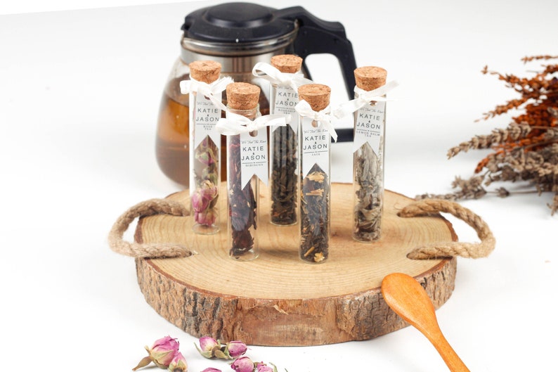 Wedding tea favors for guests bulk gifts Rustic Wedding image 1