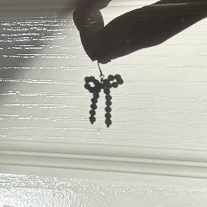 ribbon earrings handmade moonstone and stainless steel image 4