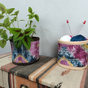 planters for indoor, flower pot, bohemian planter, plant pot cover, funky baskets, storage basket, basket for plants, modern planter, PTB 81