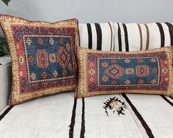 turkish design pillow, floor cushion, bolster pillow, farmhouse pillow, rest pillow case, contemporary pillow, rug pillow cover, PT 162