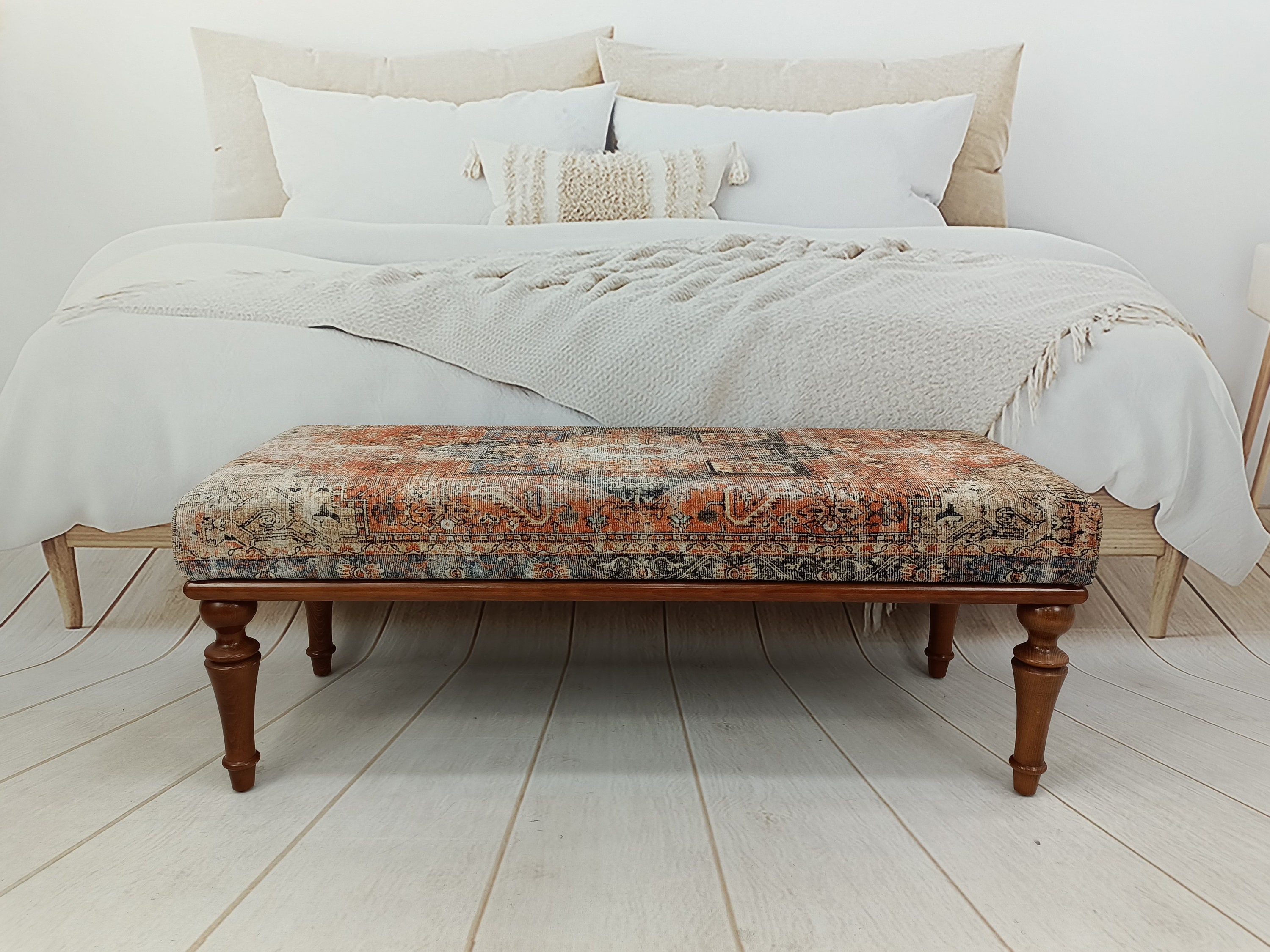 Tasseled Decorative Ottoman - furniture - by owner - sale