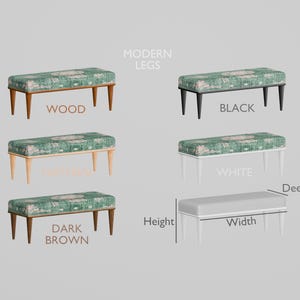 Floral Rug Bench, Upholstered Bench, Boho Piano Bench, Dressing Table Seat, Dining Chair, Kitchen Furniture, Wooden Shoe Bench, BENCH 885
