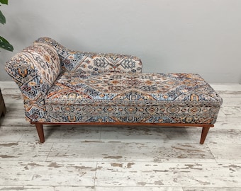 Upholstered chaise lounge, Bohemian sofa, Storage loveseat, Window seat, Cat sofa, Dressing chair, Bedroom sofa, Sofa couch, SOFA 61