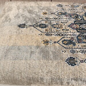 Sgabello da letto, Sgabello a sella, Poggiapiedi, Pouf per sedie a dondolo, Mobili artigianali, Sgabello basso, Portaoggetti per divano, Sgabello boho, Pouf, 41 immagine 13