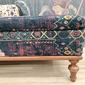 Chaise lounge sofa, Sleeper sofa, Upholstered sofa couch, Handmade furniture, Relaxing chair, Cat couch, Saloon sofa, Boho sofa, SOFA 870