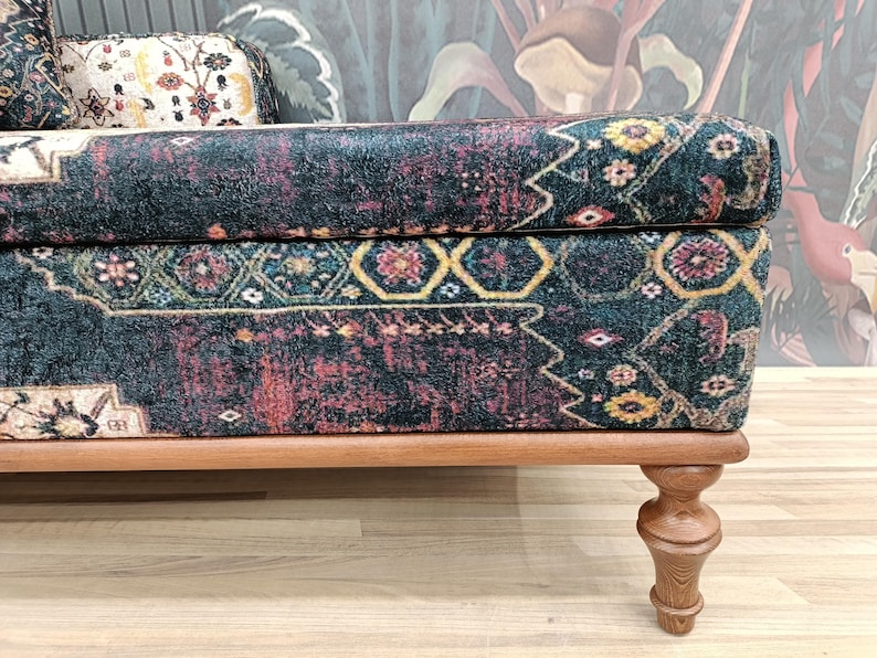 Chaise lounge sofa, Sleeper sofa, Upholstered sofa couch, Handmade furniture, Relaxing chair, Cat couch, Saloon sofa, Boho sofa, SOFA 870