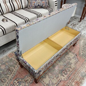 Hallway Bench, Bohemian Bench, Bedroom Storage Bench, Upholstered Ottoman, Trunk Coffee Table, Lounge Bench, Living Room Bench, ST- 100