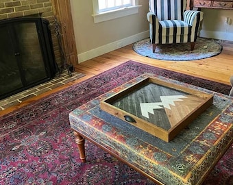 Wood Work Coffee Table, Handmade Furniture, Living Room Table, Dining Table, Home Decor, Ottoman Bench, Salon Table, 36x36''