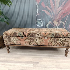 Storage Bench, Upholstered Bench, Storage Coffee Table, End Table, Shoe Cabinet, Storage Trunk, Ottoman Bench for Entry, ST 18x48 292
