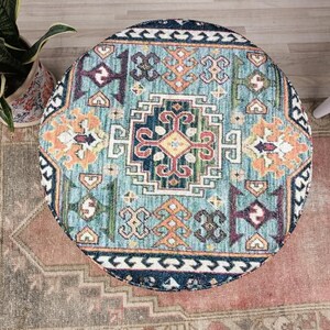 Round pouf stool, Bedroom pouf, Footstool ottoman, Tufted stool, Piano chair, Moroccan pouf, Footrest bench, Make up stool, FS 160