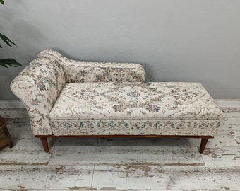 Storage chaise, Lounging chair, Sofa bench, Meditation sofa, Living room sofa, Bench with arm, Dressing chair, Handmade furniture,  SOFA 64