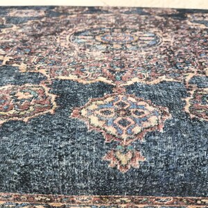 Handmade Furniture, Upholstered Bench, Hallway Bench, Wooden Coffee Table, Boho Chair, Kitchen seat, Navy rug Bench, Footstool , Bench 876 image 6