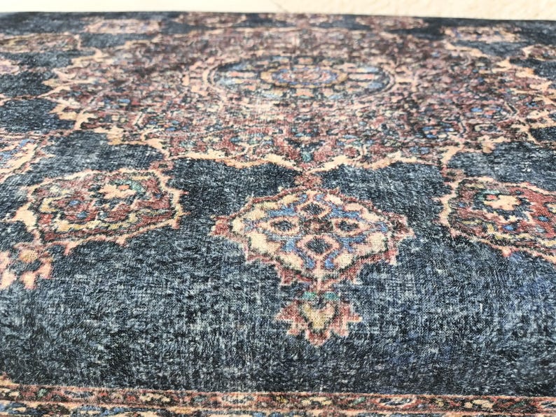 Handmade Furniture, Upholstered Bench, Hallway Bench, Wooden Coffee Table, Boho Chair, Kitchen seat, Navy rug Bench, Footstool , Bench 876 image 6