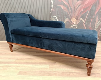 Chaise lounge sofa, Blue sofa couch, Living room sofa, Hidden storage, Lounging sofa, Primitive furniture, Loveseat sofa, Comfort sofa