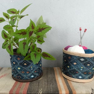 plant holder, blue flower pot, basket planter, hanging storage, basket plant pot, gift box, plant pot cover, floor pots, planter pot, PTB 68