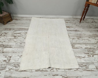 トルコ ウールラグ アイボリー ダークグレー　キリム トルコ ウールラグ アイボリー ダークグレー キリム トルコ ウールラグ