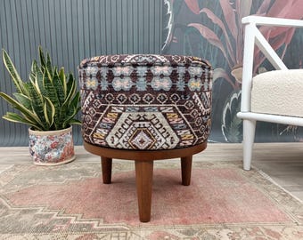 Ottoman Stool, Mudroom Stool, Lobby Stool, Bedroom Bench, Upholstered Bench, Vanity Stool, Piano Bench, Farmhouse Bench, Footstool, FS 94