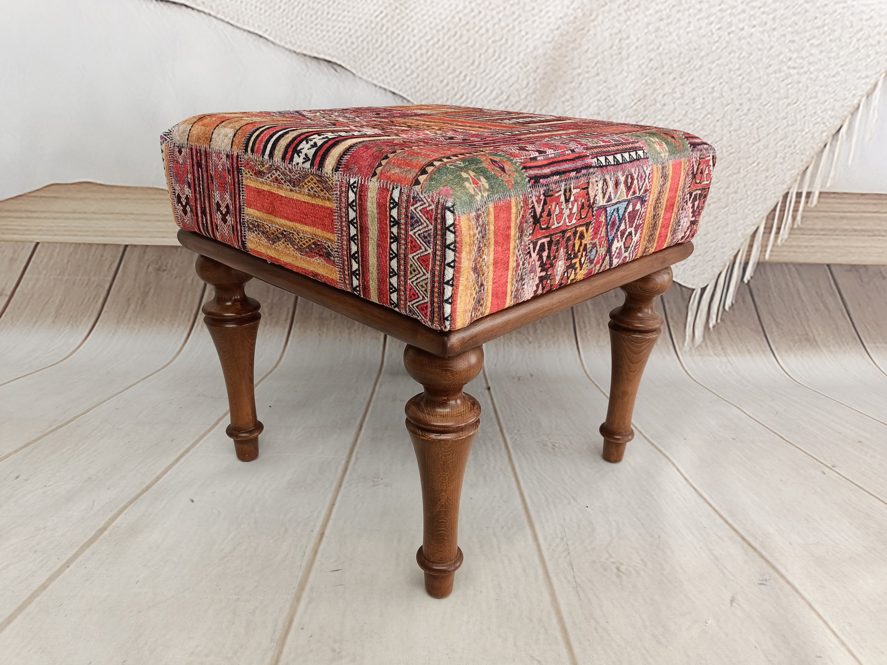 Upholstered Footstool Etsy UK