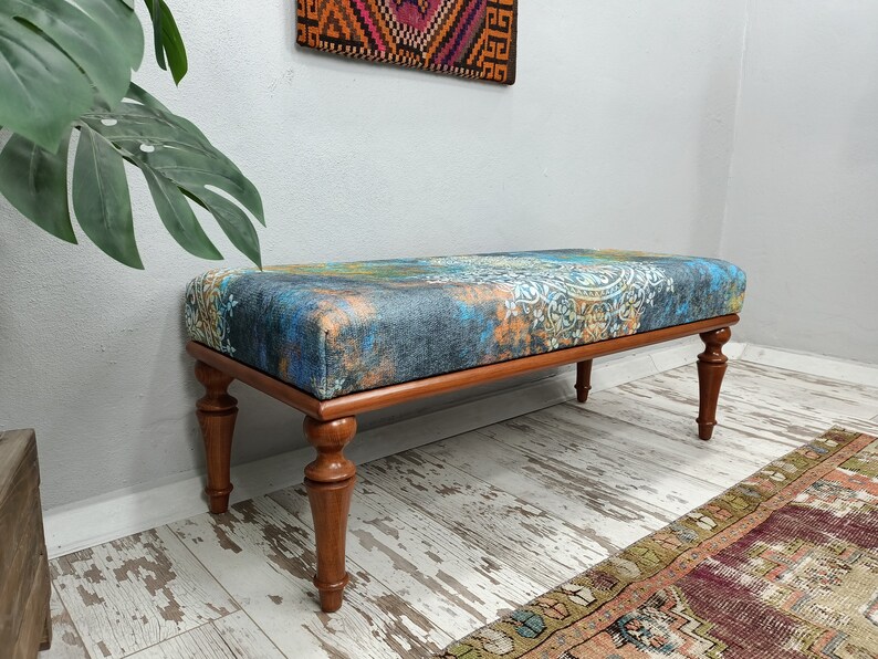 Upholstered Bench Dining Bench Entryway Bench End Table Etsy