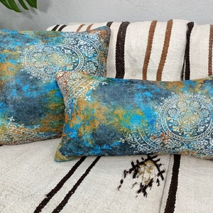 bench cushion, throw pillow cover, traditional pillow, 12x24 pillow cover, interior pillows, sham pillow, ethnic cushion case, PT 875