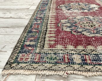 Vintage Teppich Läufer, Kelimteppich, Teppichläufer, Wollteppich, Kelimteppich, Teppich Läufer, Antiker Teppich, 70x300 cm, VT 5675