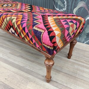 Handmade Furniture, Upholstered Bench, Wooden Chair, Coffee Table, Farmhouse Stool, Outdoor Seat, Vintage Sofa Table, 18x18x48'' BENCH 203