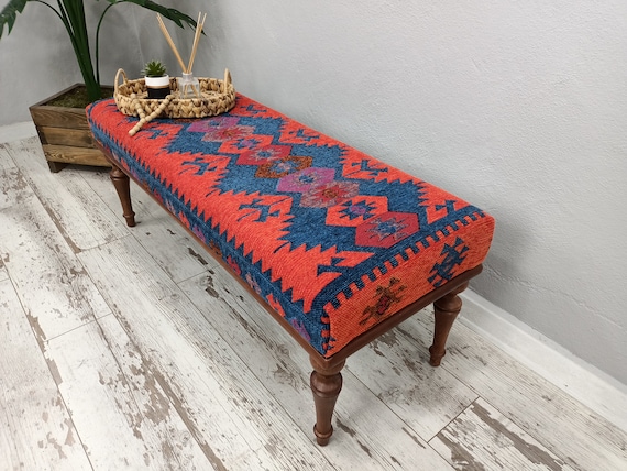 Rug upholstered bench discount