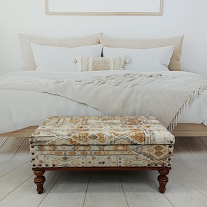 Storage Bench, Upholstered Ottoman, Bedroom Bench, Entry Storage, Storage Side Table, Footstool Bench, Sitting Bench, Storage Chest, ST- 65