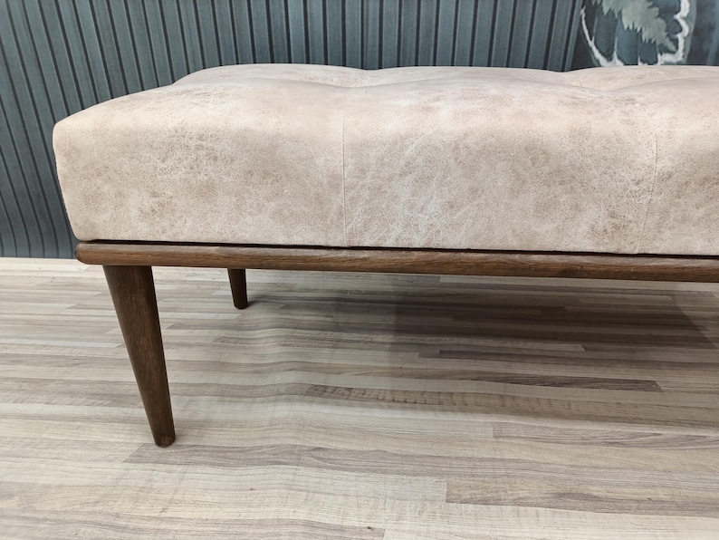 Button tufted bench, End of bed bench, Ottoman bench, Chesterfield bench, Coffee table bench, Piano bench, Purse bench, KM-2 Chester