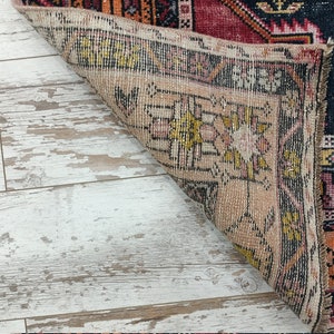Handmade rug, Turkish rug, Anatolian area rug, Wool rug, Geometric rug, Vintage rustic rug, Nomadic rug, Organic rug, 4.1 x 7.3 ft, VT 2318 image 10