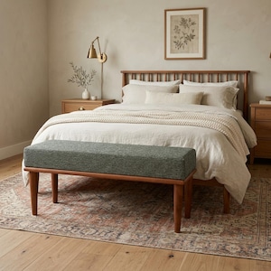 Bedroom bench, Telephone bench, Piano bench, Entryway bench, Padded bench, Dressing table bench, Accent bench, Ottoman bench, BENCH KM-4