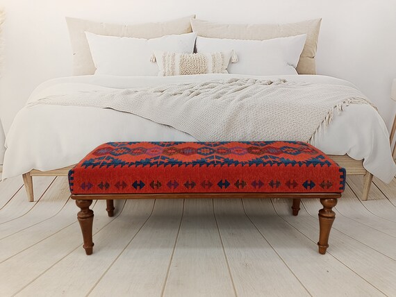 Farmhouse ottoman bench deals