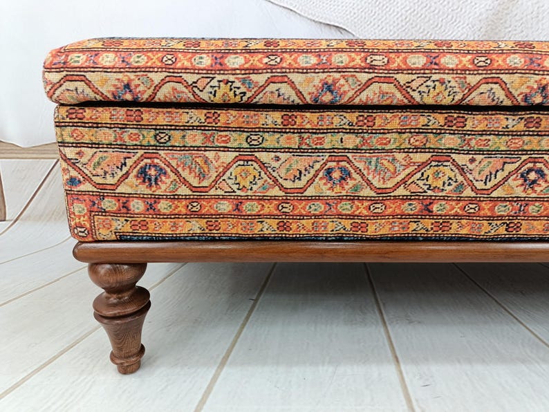 Storage Bench, Trunk Coffee Table, Upholstered Bench, Ottoman Bench, Hallway Bench, Storage Coffee Table, Shoe Bench, Boho Bench, ST- 63