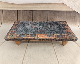 Step stool for bed, Bathroom stool, Foot rest stool, Low stool, Short stool, Durable furniture, Ottoman stool, Boho bench, Cozy stool, 107