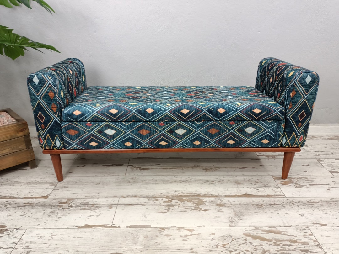 Reading Nook Bench, Vanity Bench, Farmhouse Bench, Bench With Arms