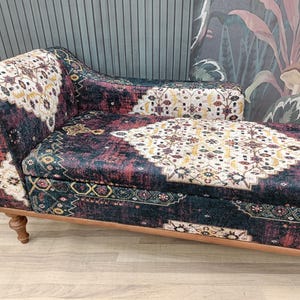 Chaise lounge sofa, Sleeper sofa, Upholstered sofa couch, Handmade furniture, Relaxing chair, Cat couch, Saloon sofa, Boho sofa, SOFA 870
