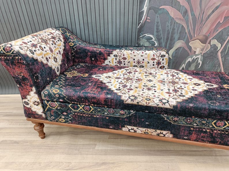 Chaise lounge sofa, Sleeper sofa, Upholstered sofa couch, Handmade furniture, Relaxing chair, Cat couch, Saloon sofa, Boho sofa, SOFA 870