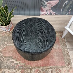 Leather stool, Ottoman for chair, Small stool, Durable furniture, Dressing table stool, Lobby stool, Shower stool, Foot rest stool, FS KM-23